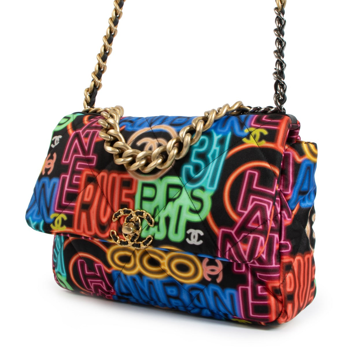 Chanel 21S 19 Large Graffiti Bag