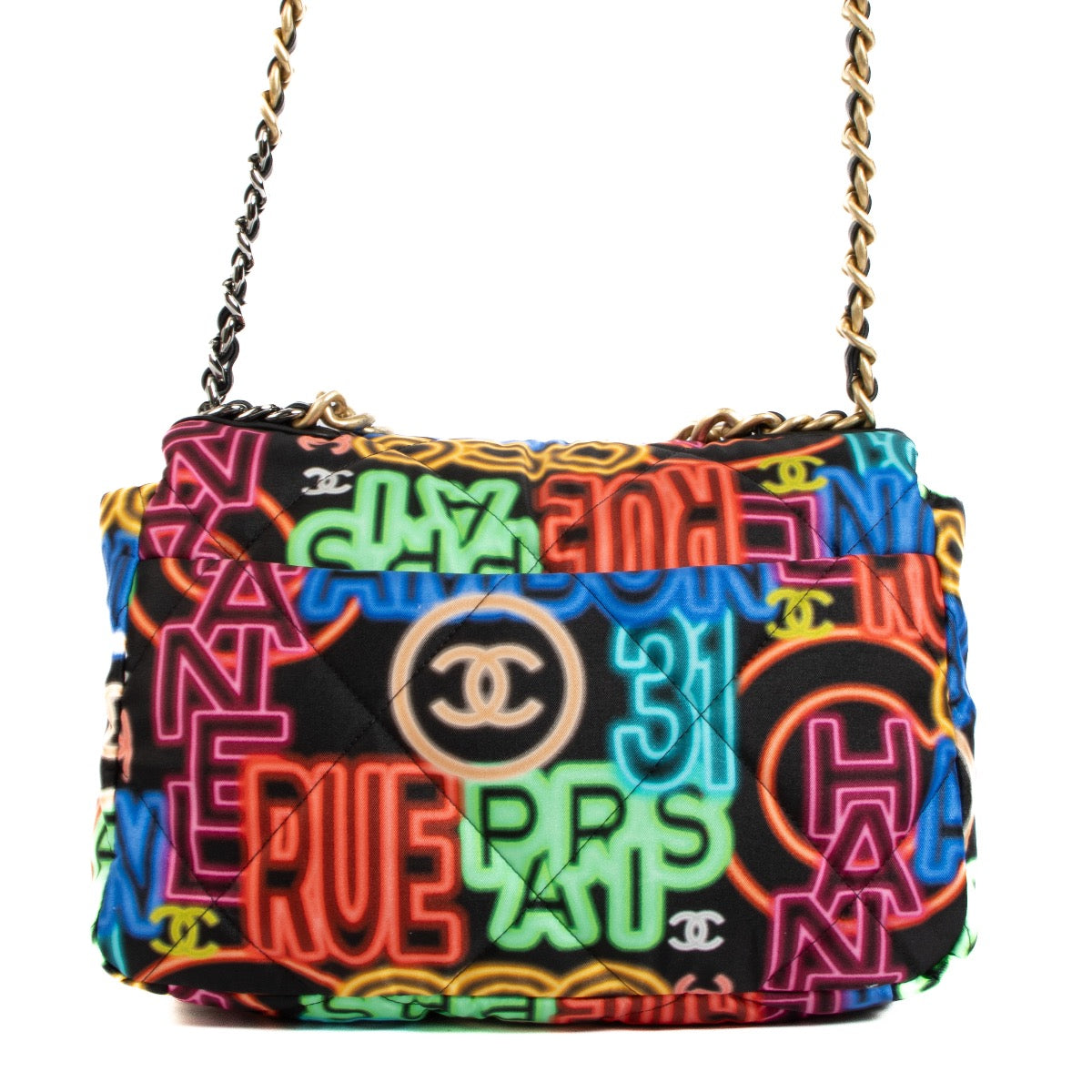 shop 100% authentic second hand Chanel 19 Large Graffiti Bag on Labellov.com