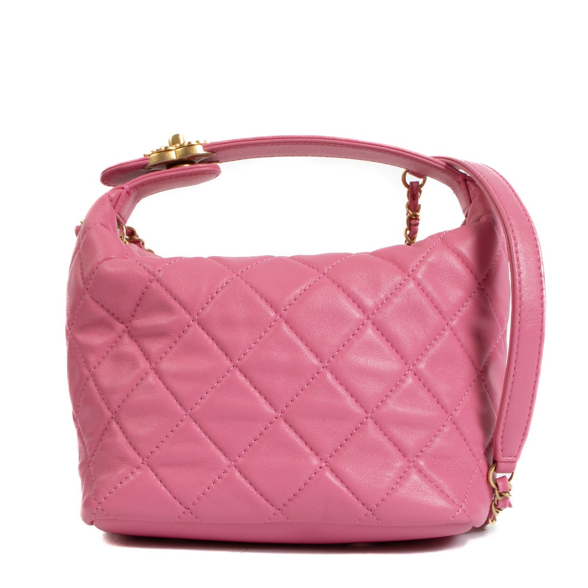 shop 100% authentic second hand Chanel Perfect Meeting Pink Small Hobo Bag on Labellov.com