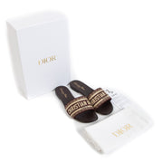 Christian Dior, Dway, embroidery, leather sandal, summer, Antwerp, Labellov, brand new, knokke