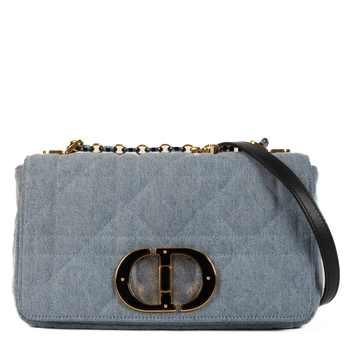 Shop 100% authentic second-hand Christian Dior Denim Macro Cannage Medium Caro Bag on Labellov.com