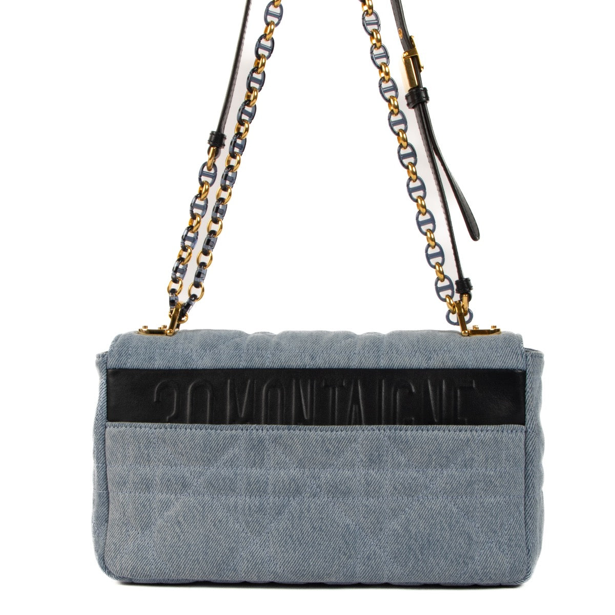 Shop 100% authentic second-hand Christian Dior Denim Macro Cannage Medium Caro Bag on Labellov.com