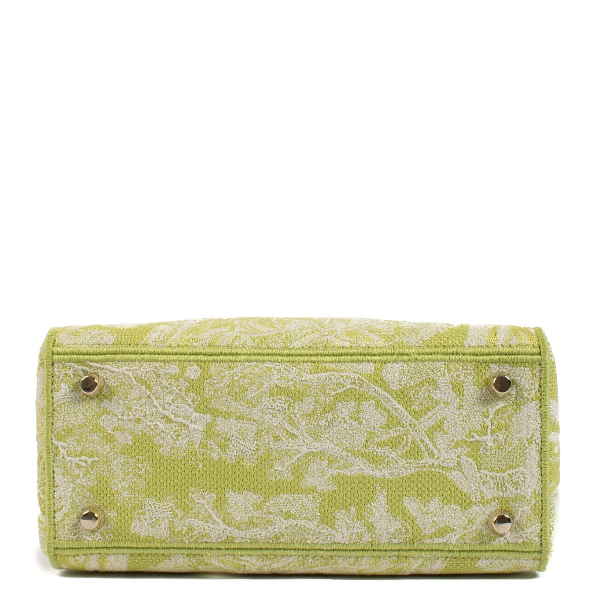Christian Dior Groene Toile De Jouy Medium Lady D-Lite Tas
