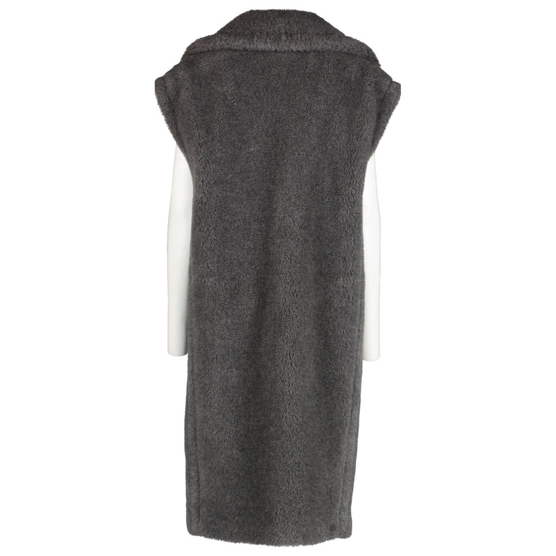 Shop 100% authentic second-hand Max Mara Grey Teddy Eclisse Gilet Vest in size XS on Labellov.com