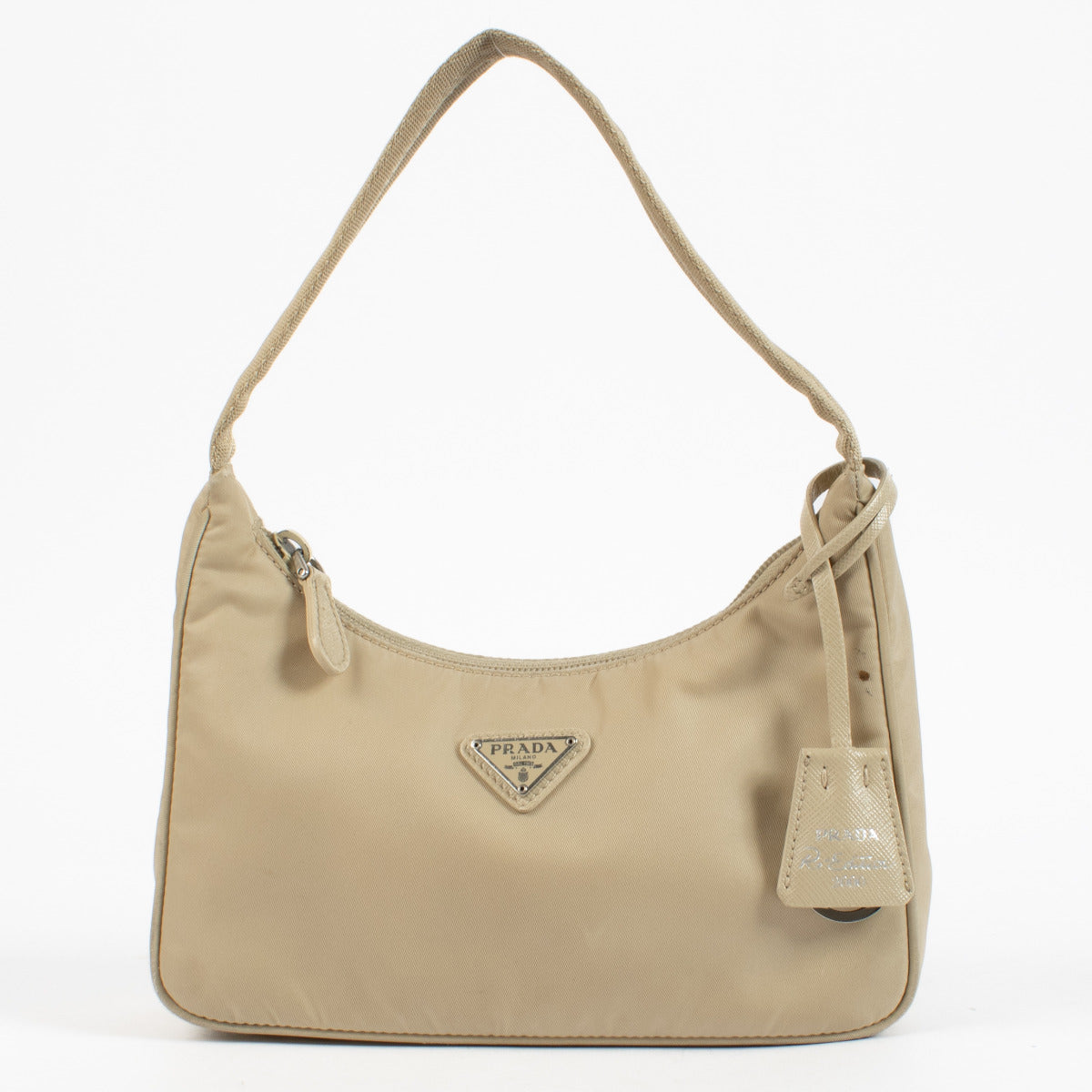 Prada Beige Nylon Re-Edition 2000 Bag