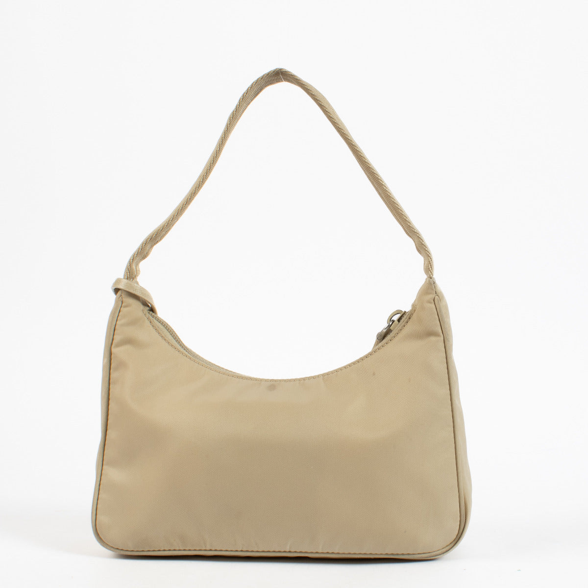 Sac Prada Re-Edition 2000 en nylon beige
