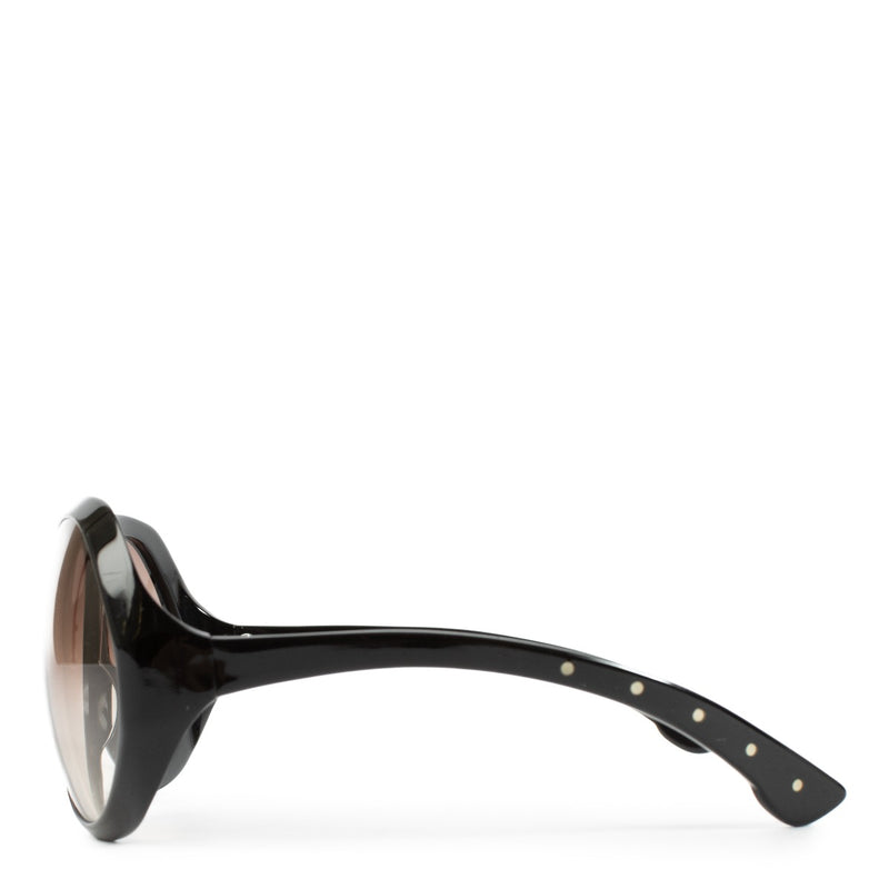 Bottega Veneta BV59 Black Oversized Sunglasses