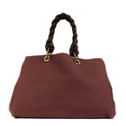 Shop 100% authentic second-hand Bottega Veneta Pink Canvas Braided Handle Tote Bag on Labellov.com