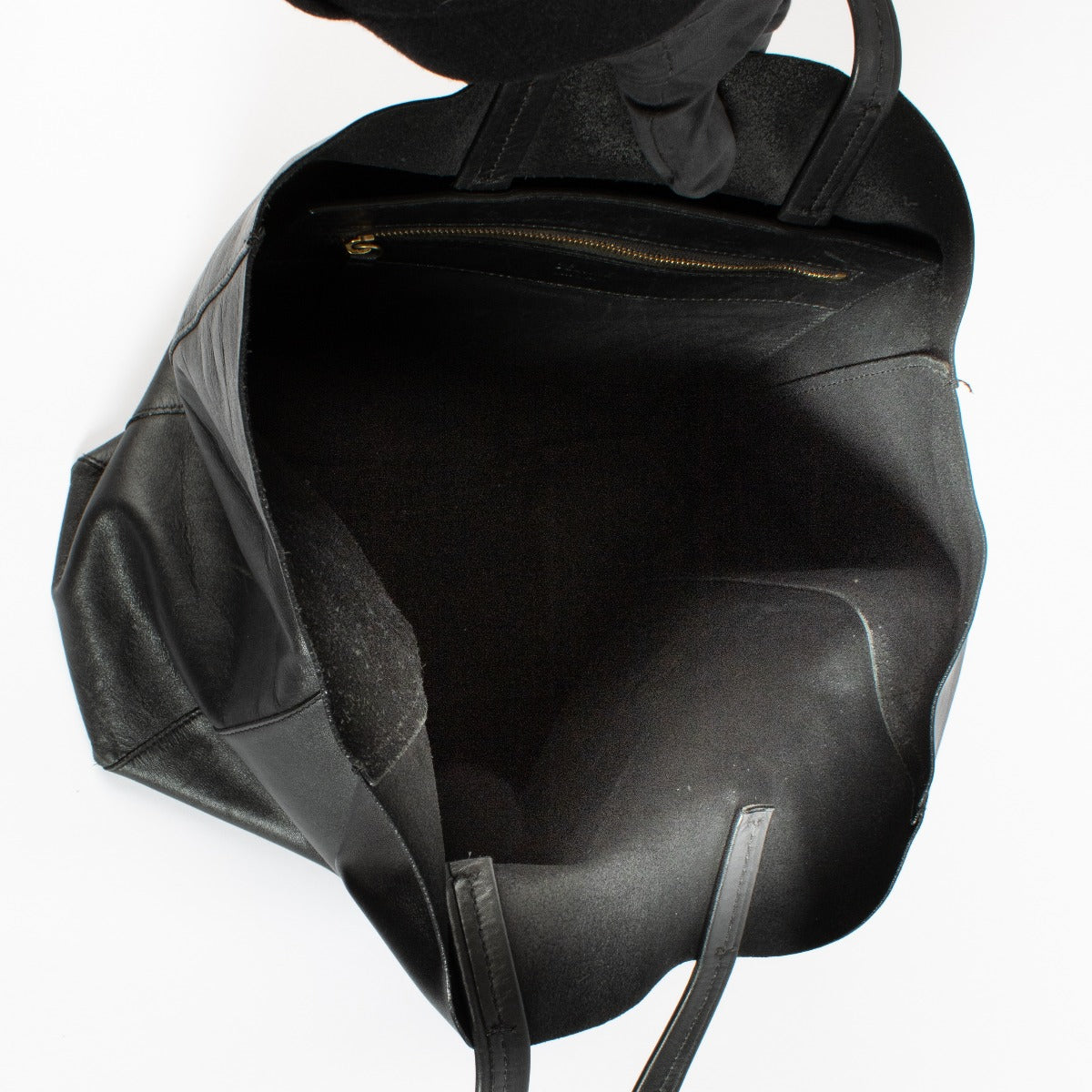Sac cabas Celine en cuir noir