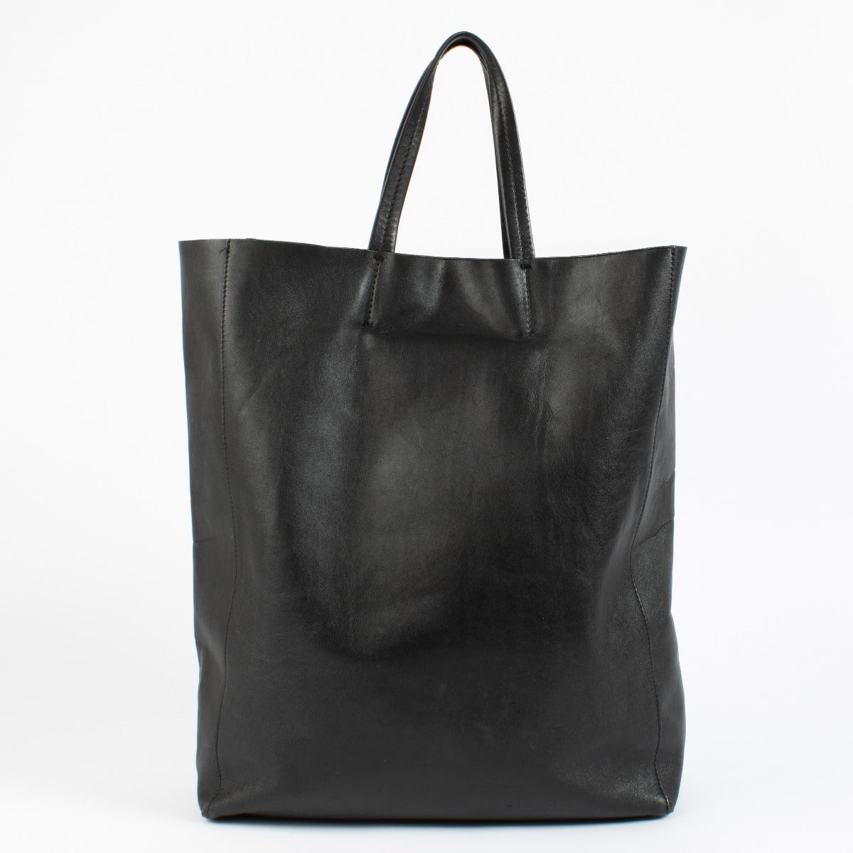 Sac cabas Celine en cuir noir