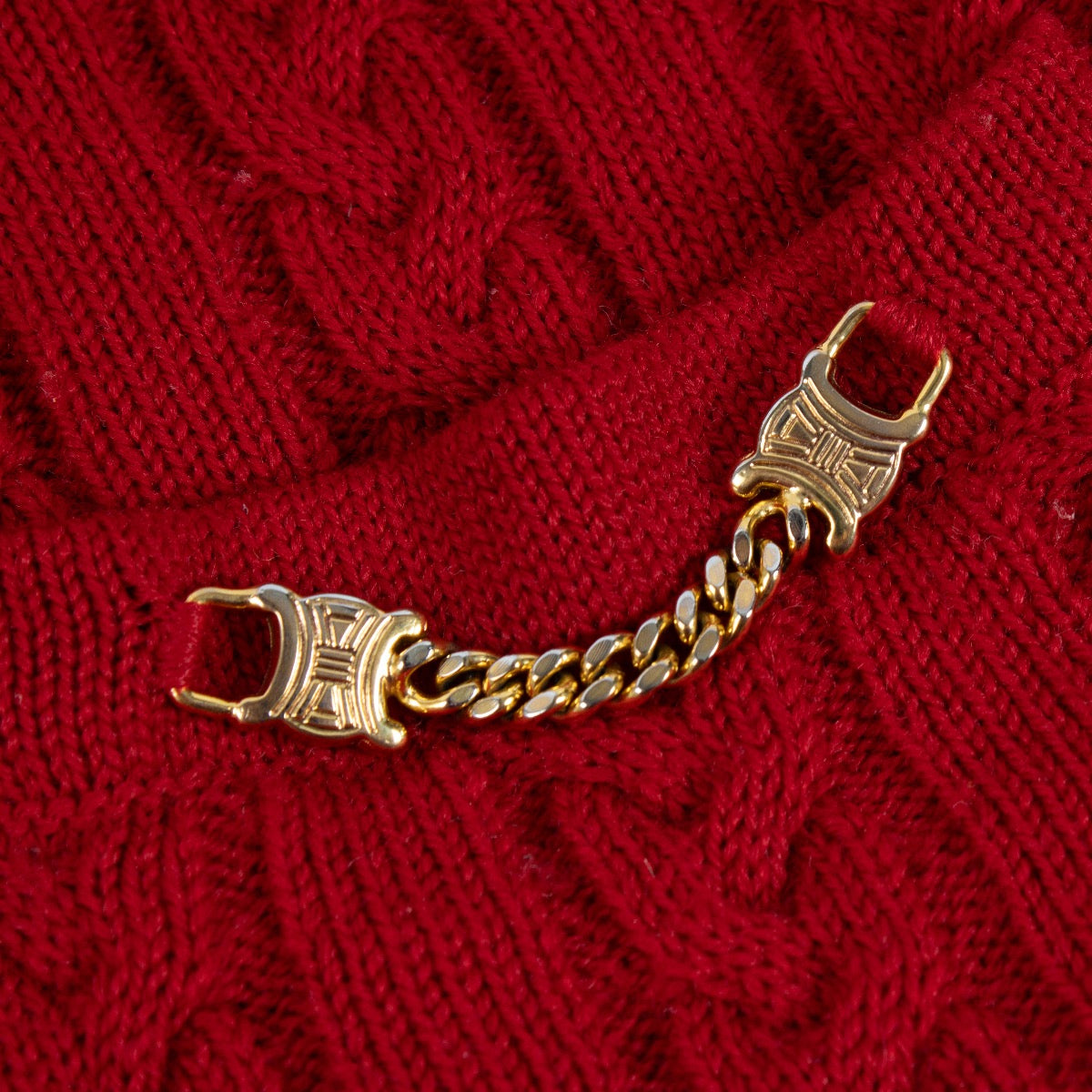 Celine Vintage Red Cardigan