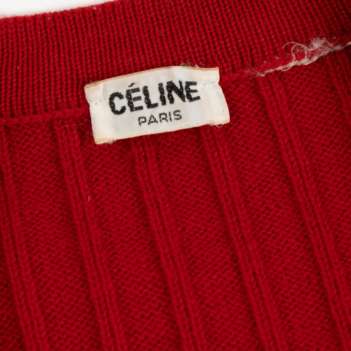Celine Vintage Red Cardigan
