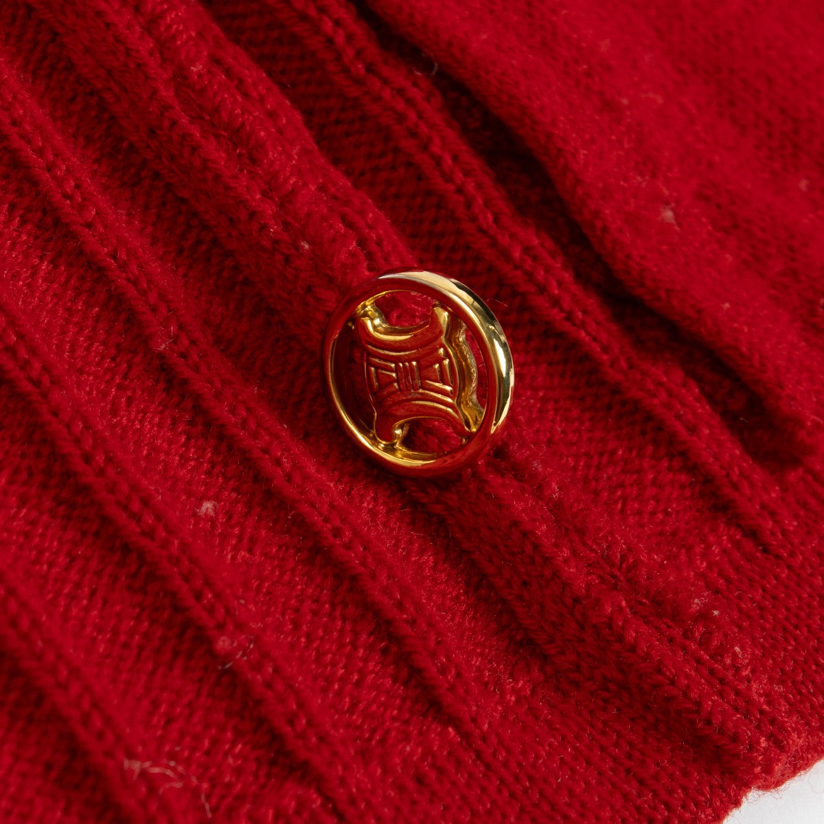 Celine Vintage Red Cardigan