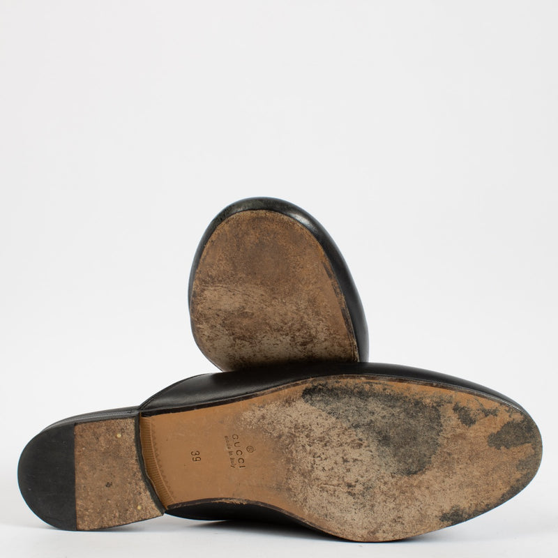 Gucci Black Loafers Leather
