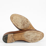 Authentic Second Hand Gucci Brown Jordaan Loafers Size 38 on Labellov.com