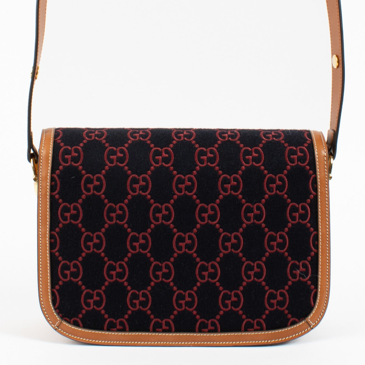 Gucci GG Vilt Medium Horsebit 1955 Tas