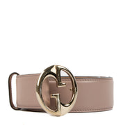Shop authentic second hand Gucci Dust Pink Calfskin 1973 Belt - Size 80 on Labellov.com
