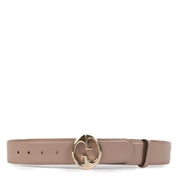 Shop authentic second hand Gucci Dust Pink Calfskin 1973 Belt - Size 80 on Labellov.com