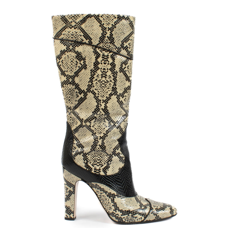 Gucci Python Snakeskin Embossed Boots