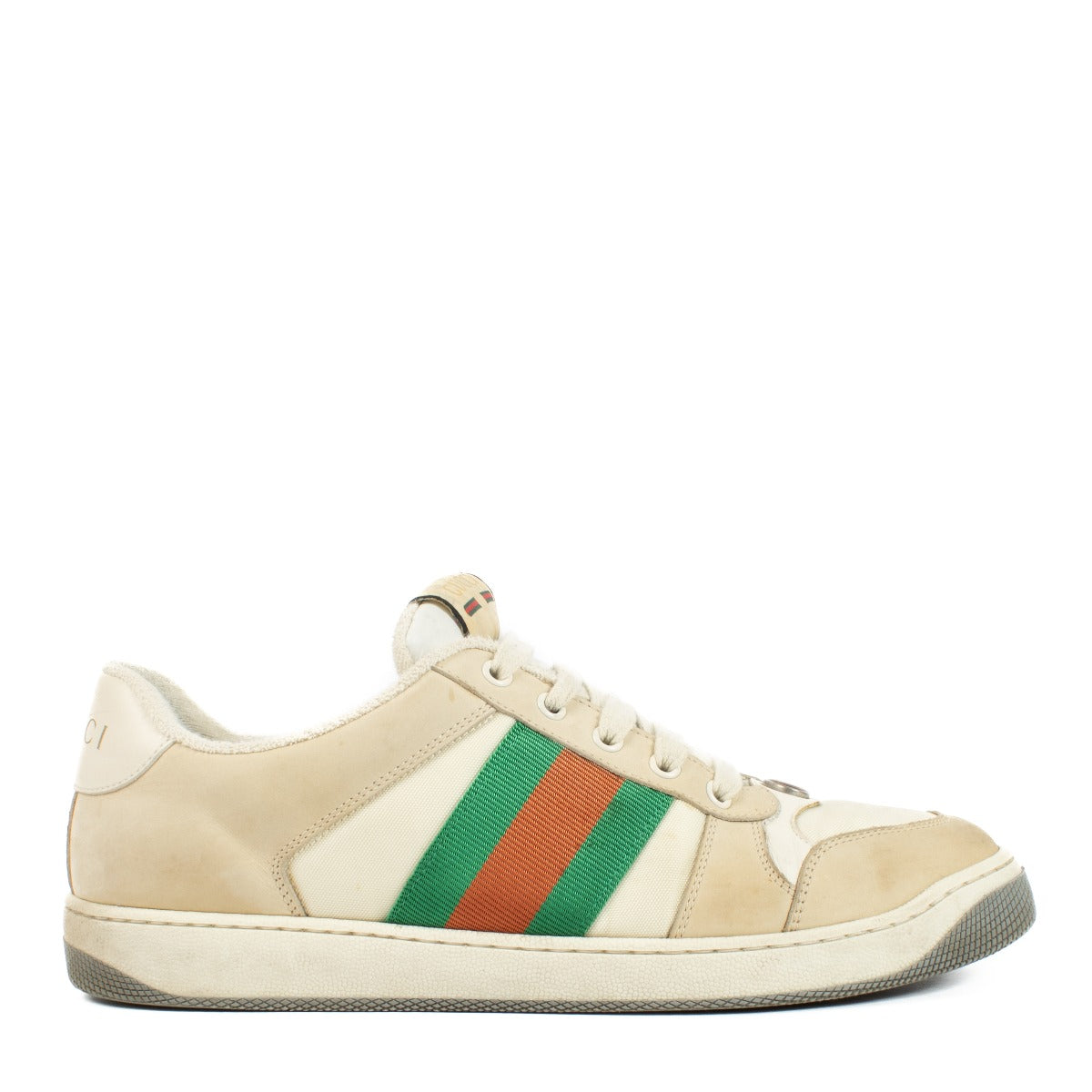 Shop 100% authentic secondhand Gucci White Screener GG Sneakers - Size 8 on Labellov.com