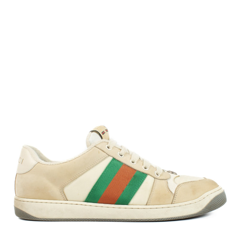 Shop 100% authentic secondhand Gucci White Screener GG Sneakers - Size 8 on Labellov.com