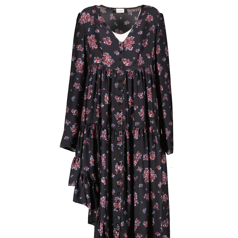 Shop 100% authentic secondhand Magda Butrym Blue Floral Dress - Size FR 38 on Labellov.com