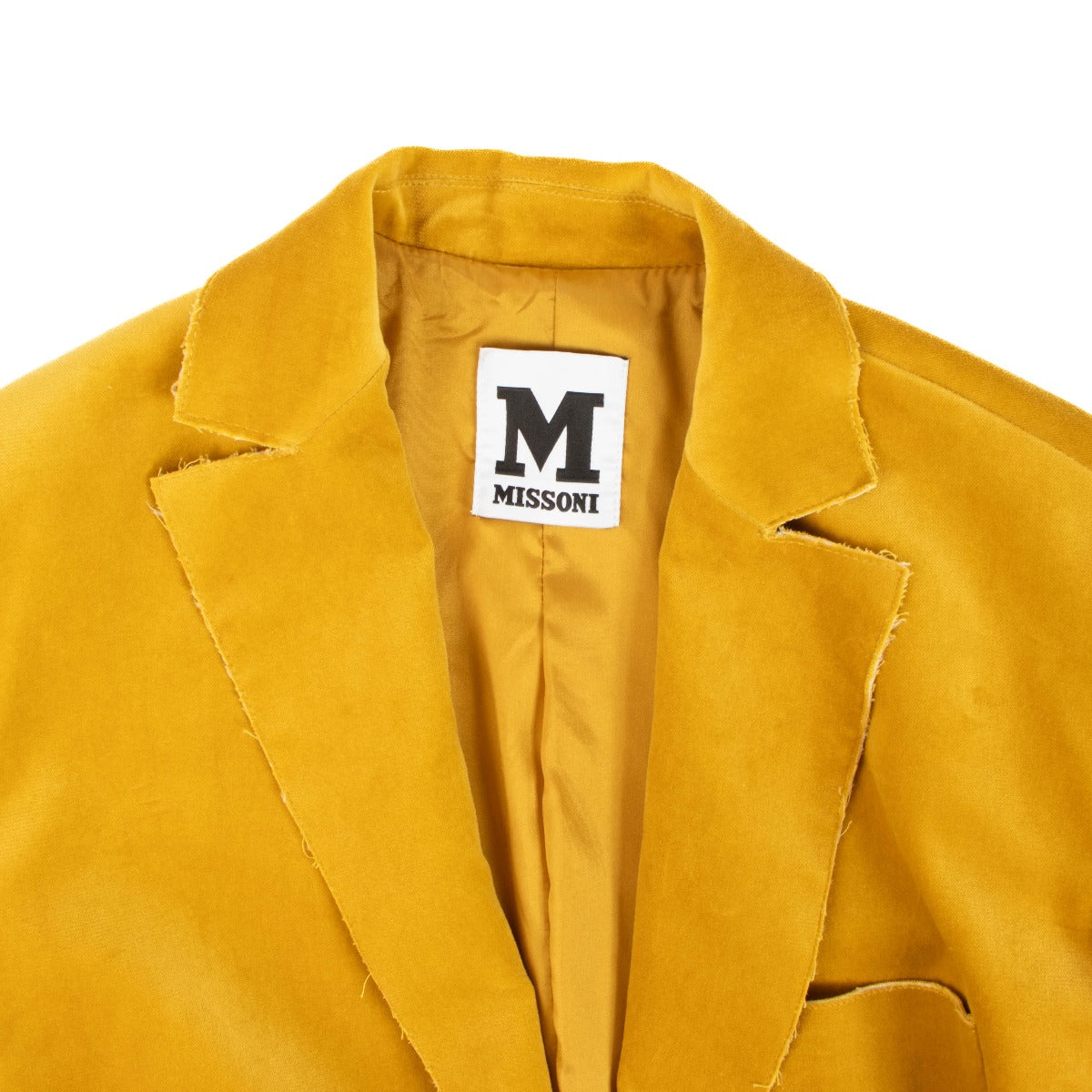 M Missoni Mustard Velvet Blazer Jacket