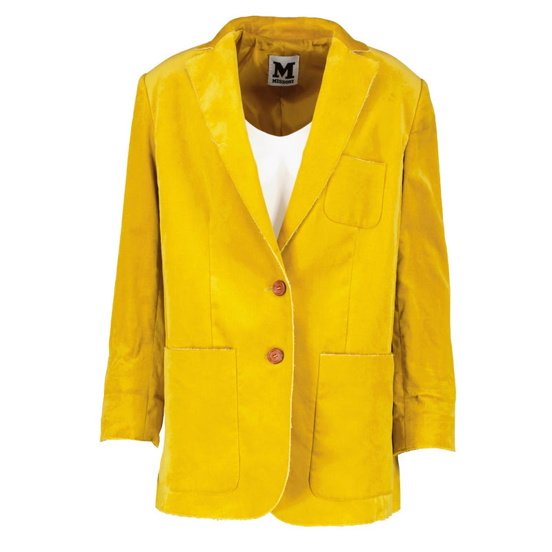 M Missoni Mosterd Fluweel Blazer Jasje