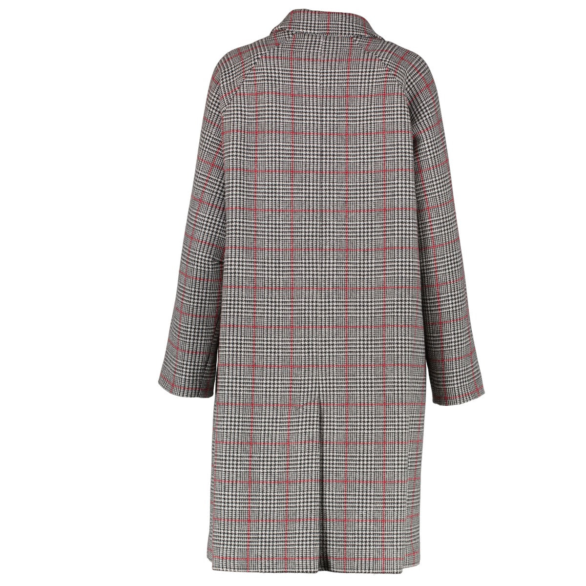 Red Valentino Grijze Pied-de-poule Lange Jas