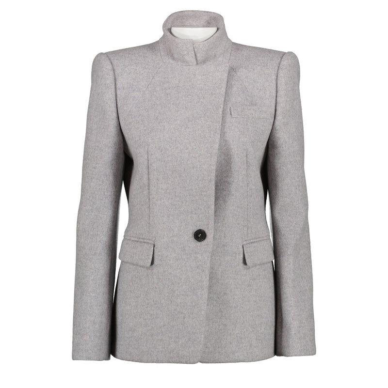 Alexander McQueen Grey Wool Jacket