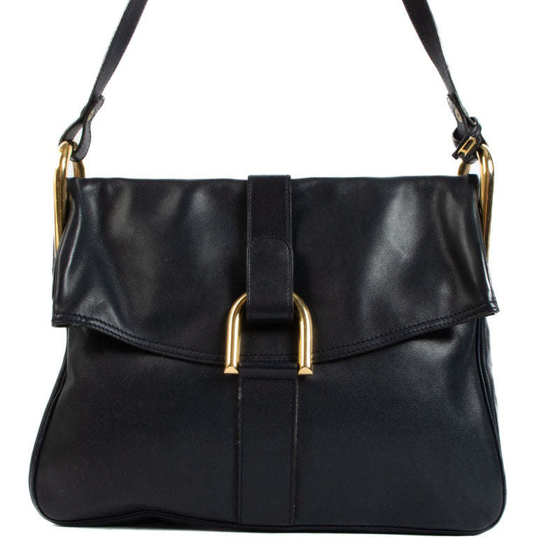 shop 100% authentic second hand Delvaux Blue Givry Vintage Crossbody Bag on Labellov.com