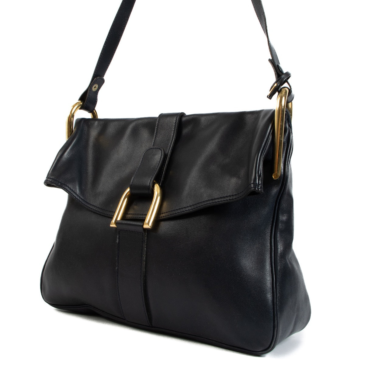 shop 100% authentic second hand Delvaux Blue Givry Vintage Crossbody Bag on Labellov.com