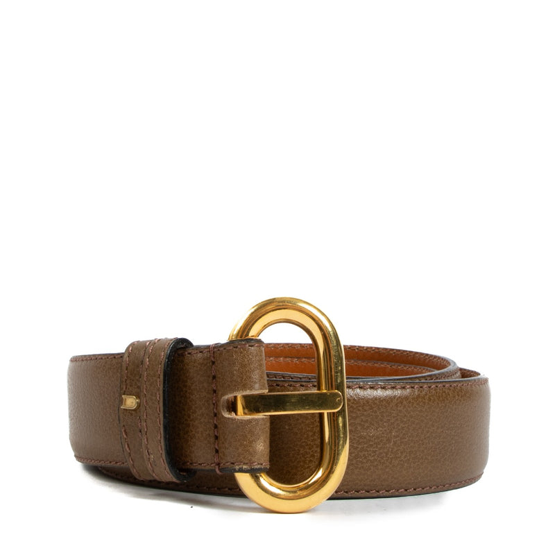 Delvaux, Leather, Belt, Buckle, Gold, Preloved, Labellov, Antwerp, Knokke,
