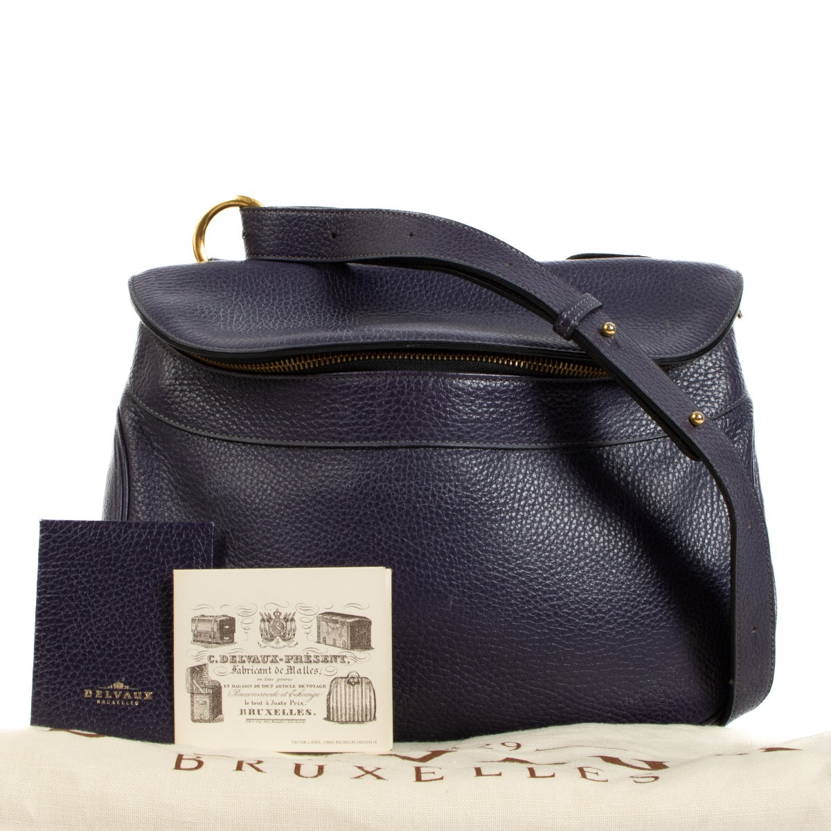 shop 100% authentic second hand Delvaux Purple Vintage Crossbody Bag on Labellov.com