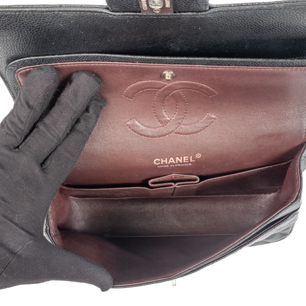 Shop 100% authentic second-hand Chanel Black Medium Caviar Classic Flap Bag on Labellov.com