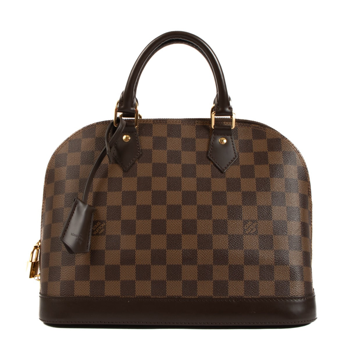 Louis Vuitton Alma, Alma, Damier Eben, Preloved, Handbag, Designer, Fashion, Labellov, Knokke, Antwerp