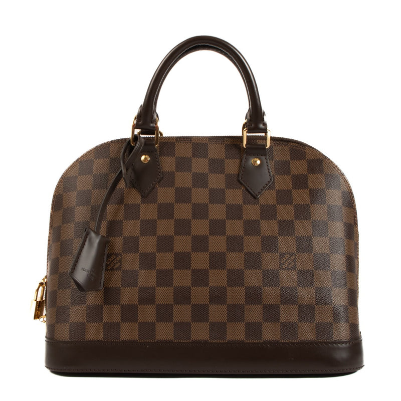 Louis Vuitton Alma, Alma, Damier Eben, Preloved, Handbag, Designer, Fashion, Labellov, Knokke, Antwerp