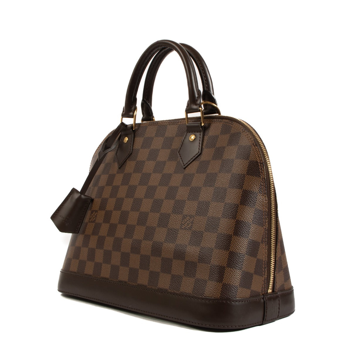 Louis Vuitton Alma, Alma, Damier Eben, Preloved, Handbag, Designer, Fashion, Labellov, Knokke, Antwerp