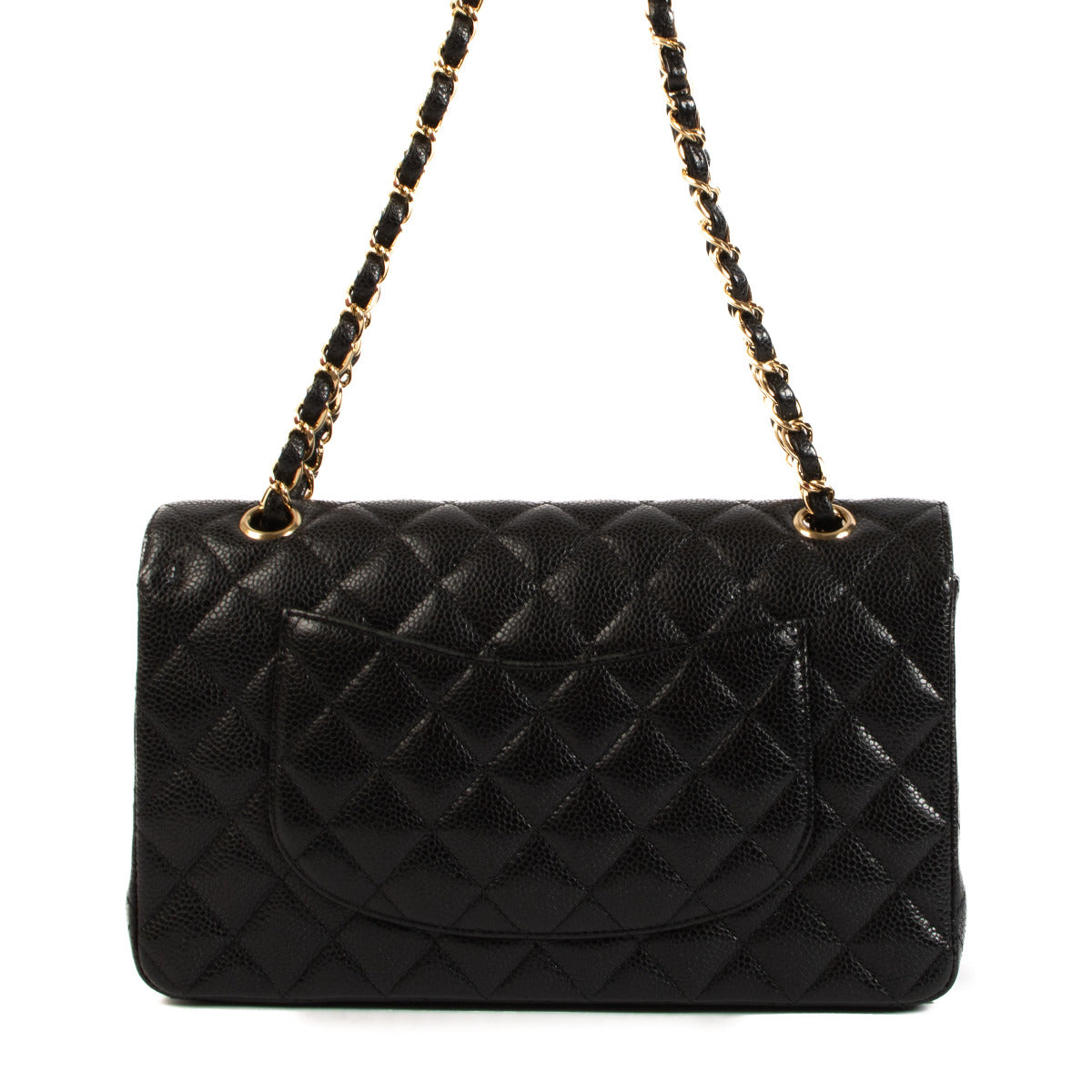 Chanel Black Caviar Leather Medium Classic Flap Bag