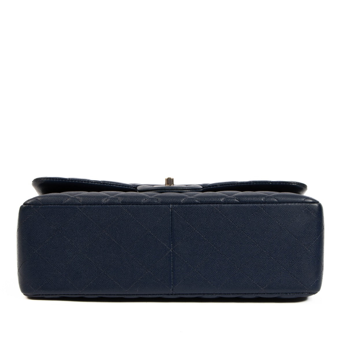 Chanel Navy Caviar Leather Large Classic Bag
