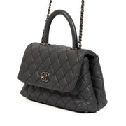 shop 100% authentic second hand Chanel Grey Small Coco Top Handle Bag on Labellov.com