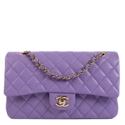 Chanel Purple Caviar Medium Classic Flap Bag