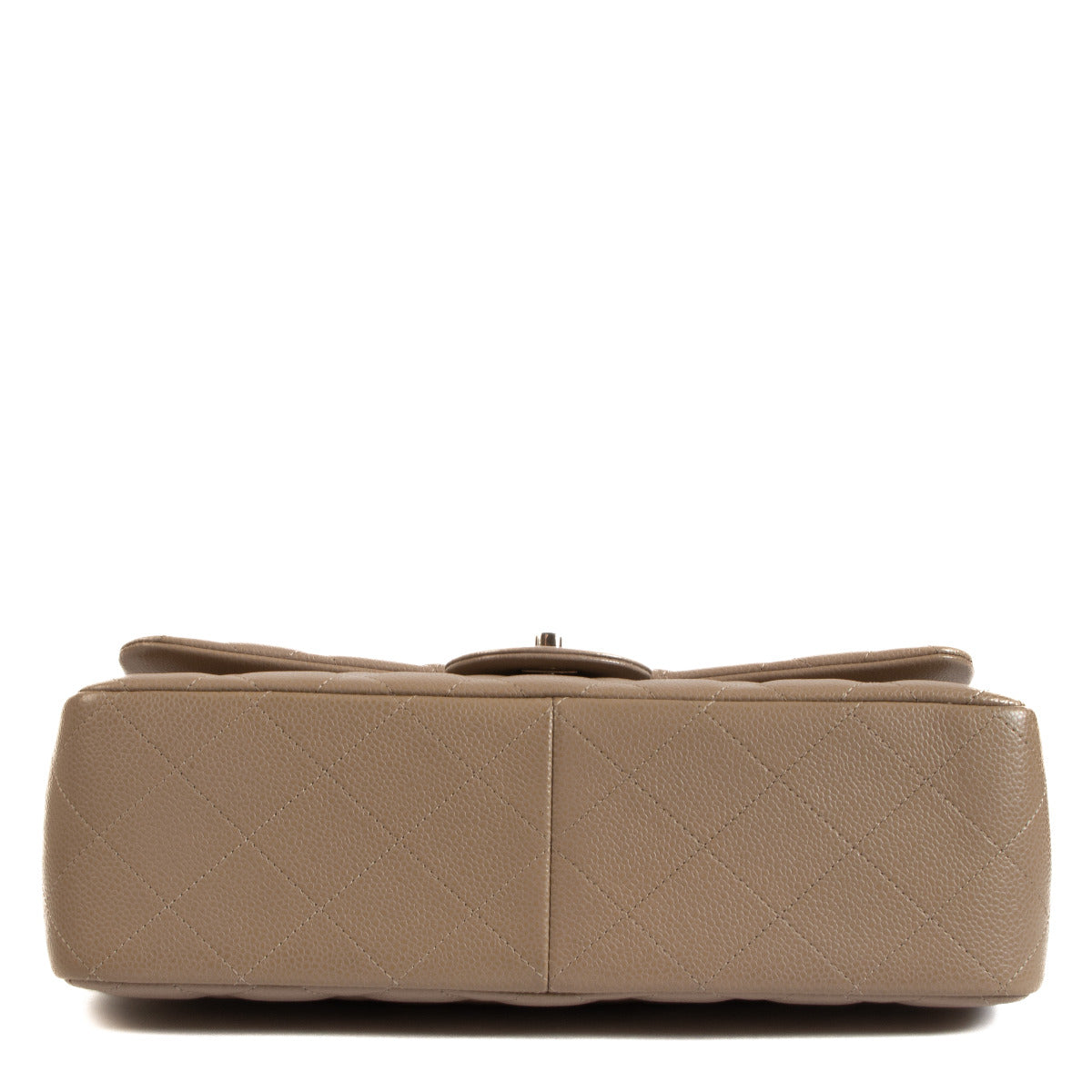 Chanel Gris Tourterelle Caviar Leather Grote Klassieke Kleptas