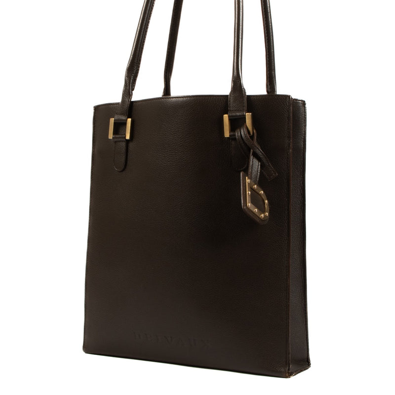 Delvaux Jeff PM Café Jumping Tote Bag