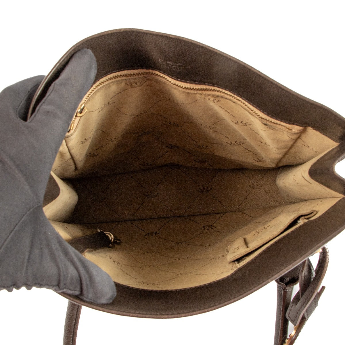 Delvaux Jeff PM Café Jumping Tote Bag