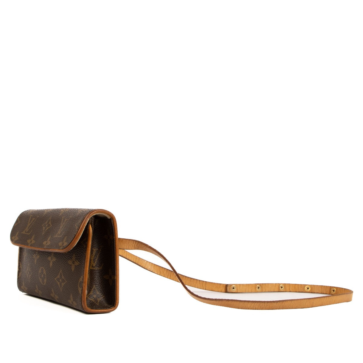 Shop safe online at Labellov in Antwerp, Brussels and Knokke this 100% authentic second hand Louis Vuitton Monogram Canvas Florentine Belt Bag