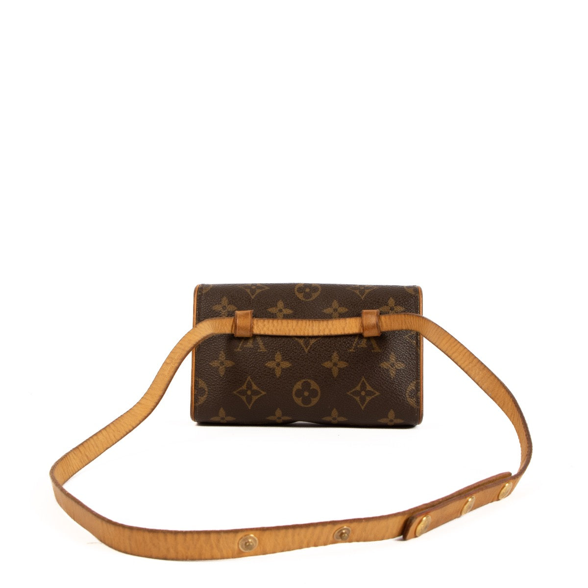 Shop safe online at Labellov in Antwerp, Brussels and Knokke this 100% authentic second hand Louis Vuitton Monogram Canvas Florentine Belt Bag