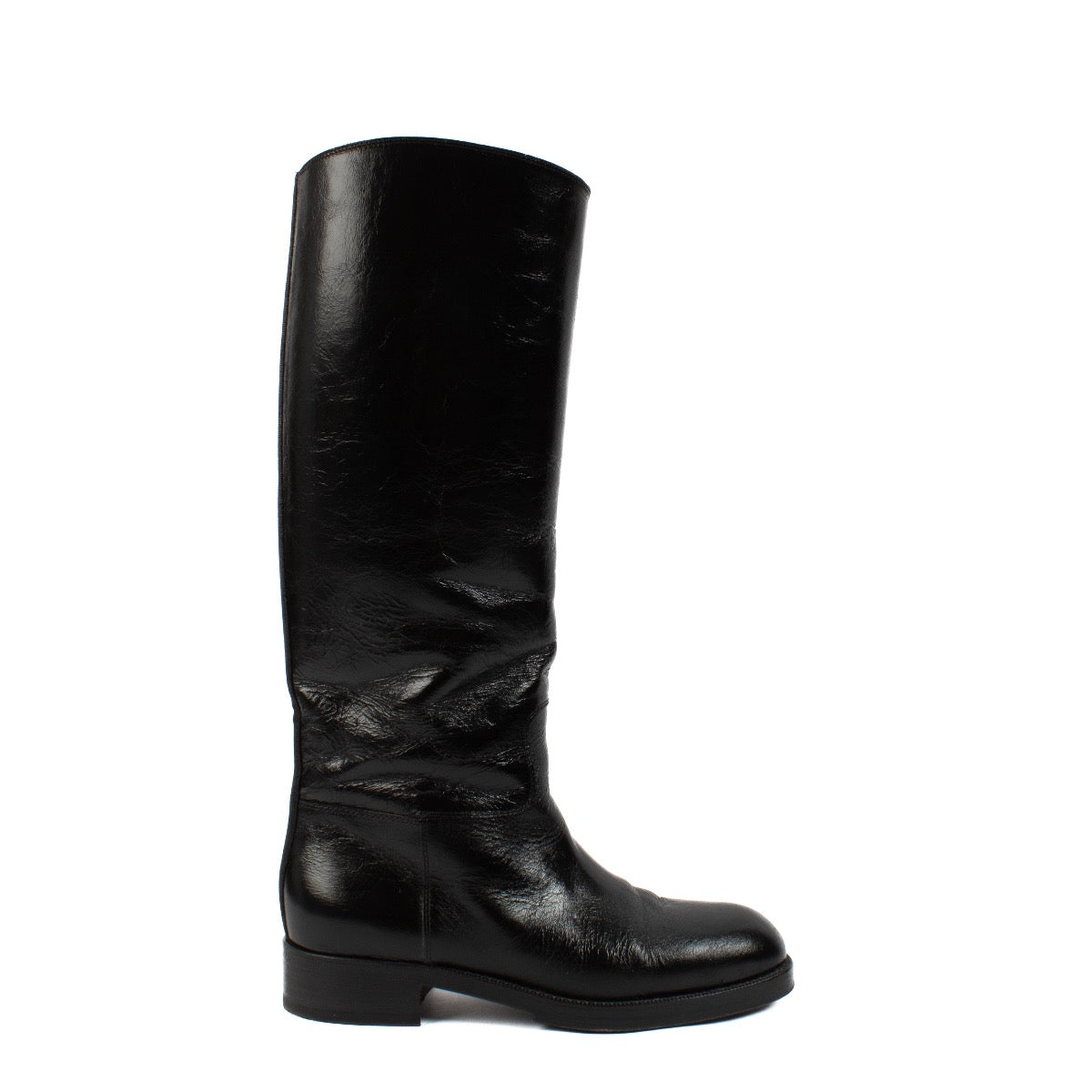 Shop 100% authentic secondhand Chanel Black CC Riding Boots on Labellov.com