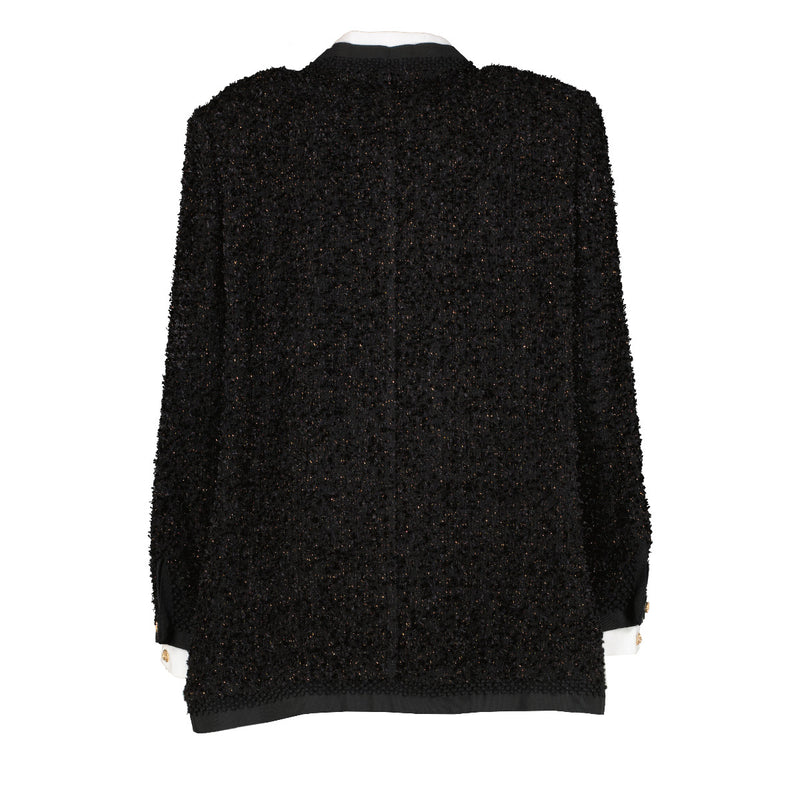 Chanel 17A Tweed Mock Shirt Jacket