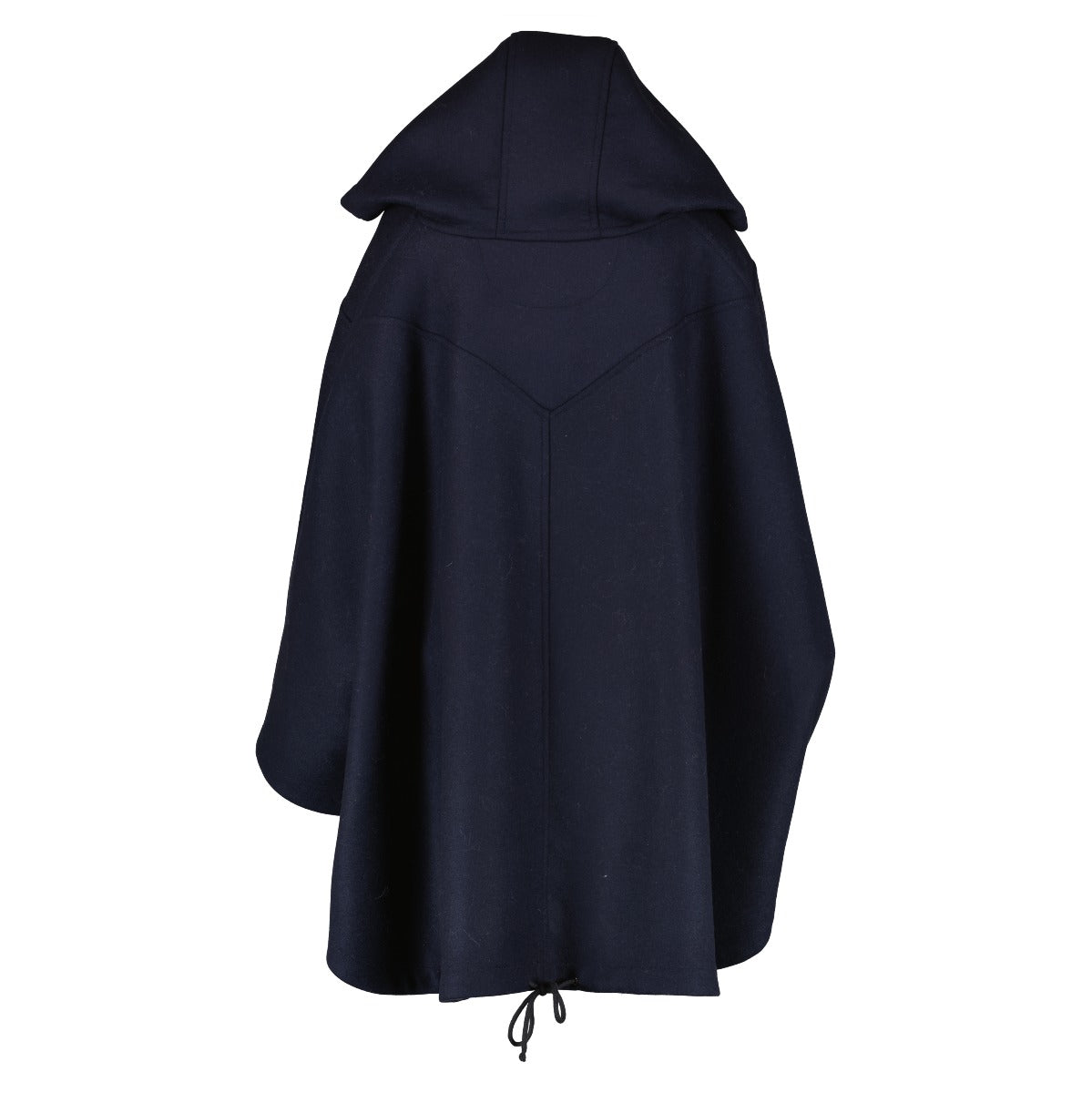 Dior Blue Wool Logo Hooded Poncho